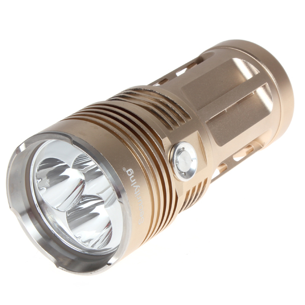 securitying 3600lm 3x cree xm-l2 led flashlight torch 3 modes 18650 led flash light - sturdy & aluminum waterproof