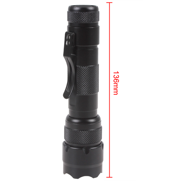 securitying 502b mini blue light torch cree led flashlight 200 lumens night vision led flash light for fishing hunting etc