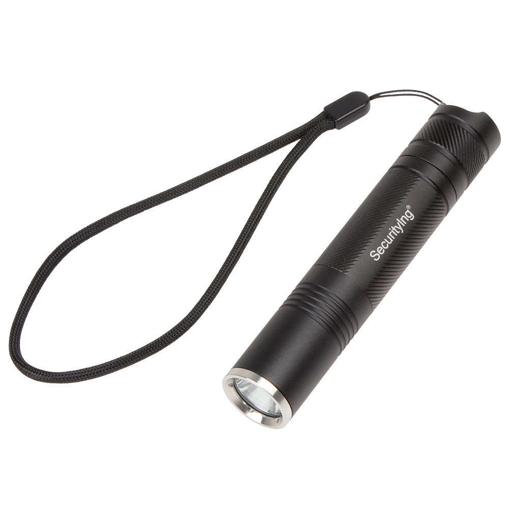 securitying cree xm-l2 u2-1a led tactical flashlight led torch 2000lm 5 modes aluminum portable mini led flash light with rope