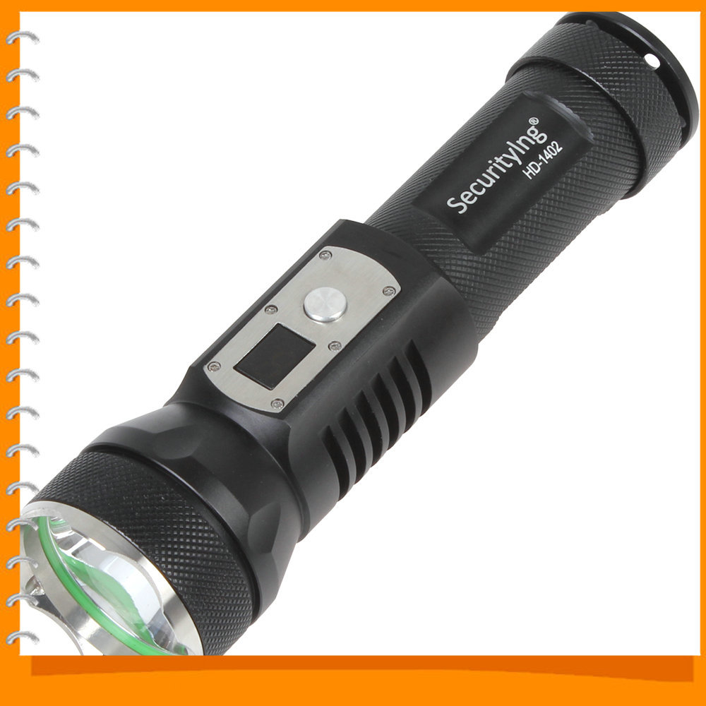 securitying hd-1402 digital display led flashlight torch waterproof high power 1200 lumens cree xm-l2 led digital flash light securitying hd-1402 digital display led flashlight torch waterproof high power 1200 lumens cree xm-l2 led digital flash light