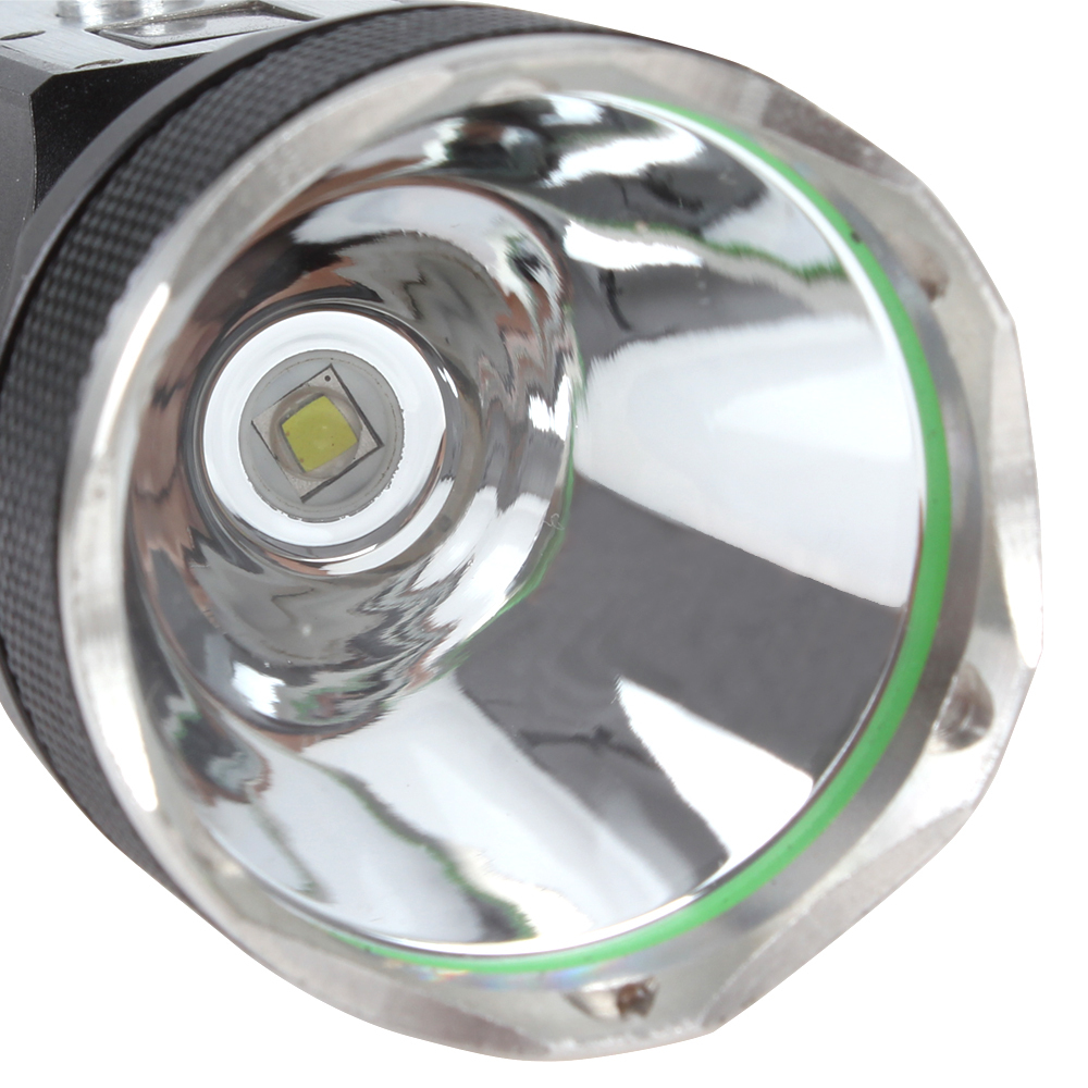 securitying hd-1402 digital display led flashlight torch waterproof high power 1200 lumens cree xm-l2 led digital flash light
