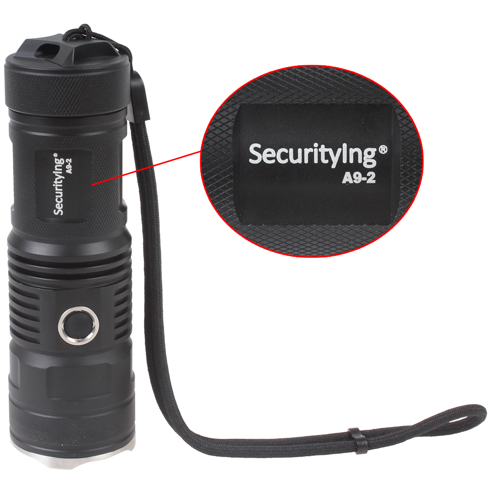 securitying waterproof bright 1000 lumens led flashlight torch cree xm-l2 led flash light with 500m lighting for outdoor sport