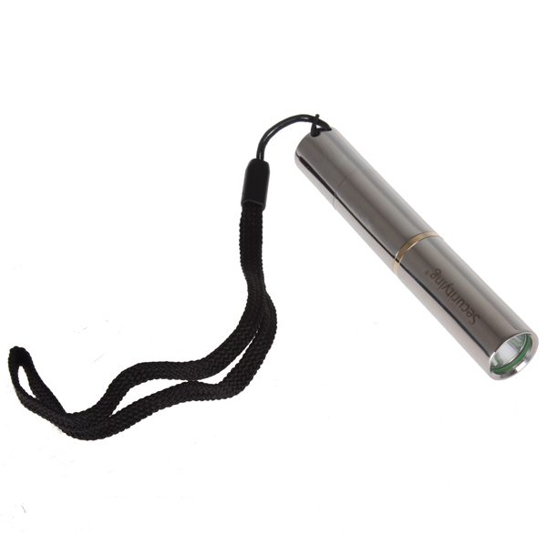 securitying xp-e f23 stainless steel mini pocket steamlight flashlight torch 5 modes aaa flash light