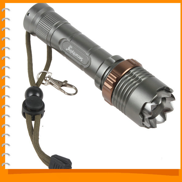 securitying zoomable cree xm-l t6 led flashlight torch 1800lm18650 zoom led flash light with 7 modes for outdoor camping hiking
