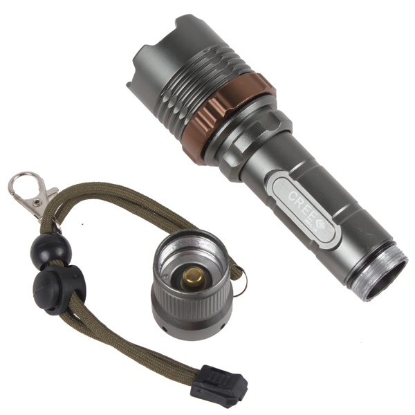 securitying zoomable cree xm-l t6 led flashlight torch 1800lm18650 zoom led flash light with 7 modes for outdoor camping hiking