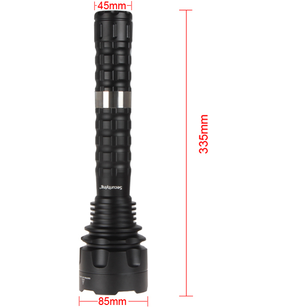 securitylng 4100lm 3 x cree l2 led flashlight torch waterproof ip67 5 modes 32650 / 26650 solid aluminum led flash light