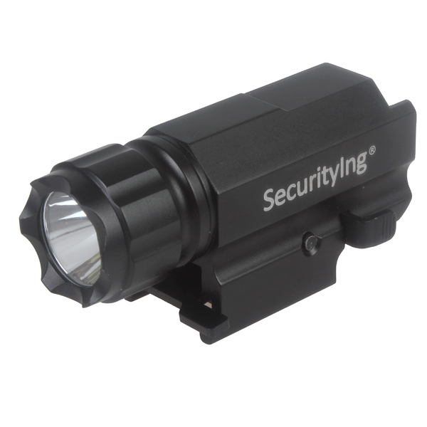 securitylng 600 lumen cree-xp-g r5 led gun flashlight torch flash light with quick release weaver mount