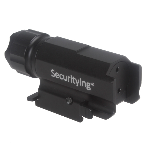 securitylng 600 lumen cree-xp-g r5 led gun flashlight torch flash light with quick release weaver mount