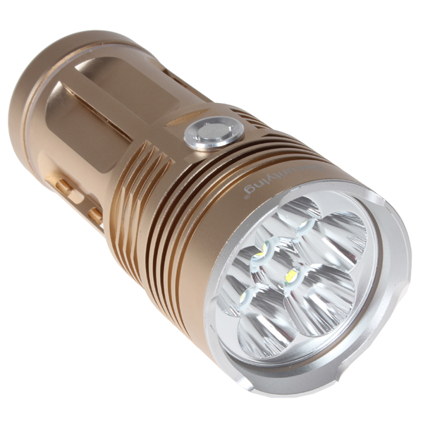securitylng 6000 lumen super bright 6 x cree xml t6 led waterproof self-defense flashlight torch 6000lm 18650 flash light