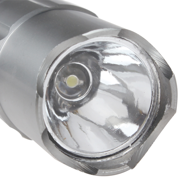 silver 5w 550lm led mini flashlight portable mini torch light aa waterproof led pocket flashlight flash lamp with lanyard
