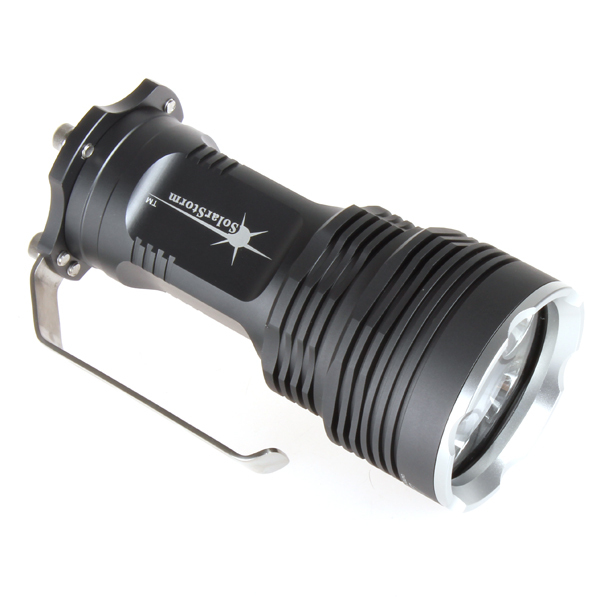 solarstorm super bright 6000 lumen 5 x cree xml t6 led flashlight torch 5 modes 18650 led flash light