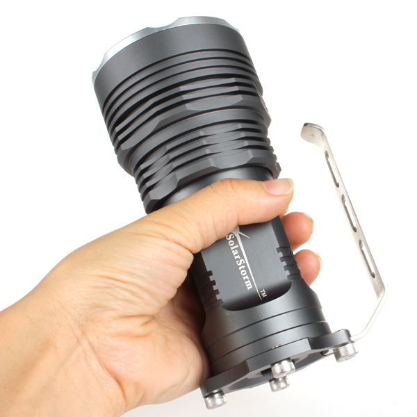 solarstorm super bright 6000 lumen 5 x cree xml t6 led flashlight torch 5 modes 18650 led flash light