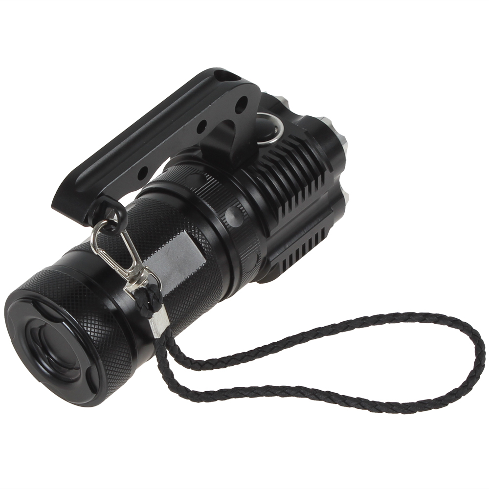 super bright 2400 lumens 4 x cree xml t6 led flashlight torch ipx-8 waterproof aluminum 18650 led flash light lamp dropship