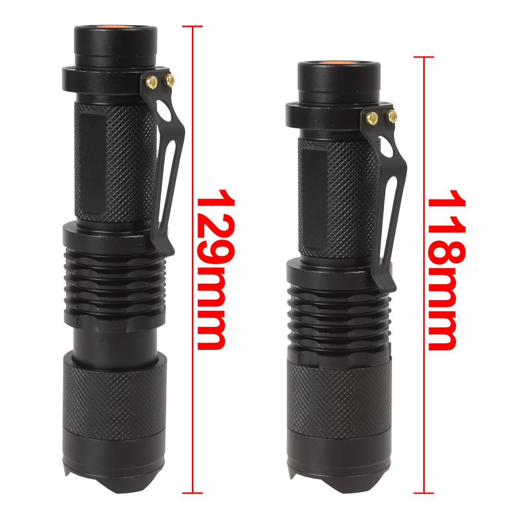 super bright cree q5 led flashlight torch red light flashlight 1000lm 3 modes extendible portable mini led flash light