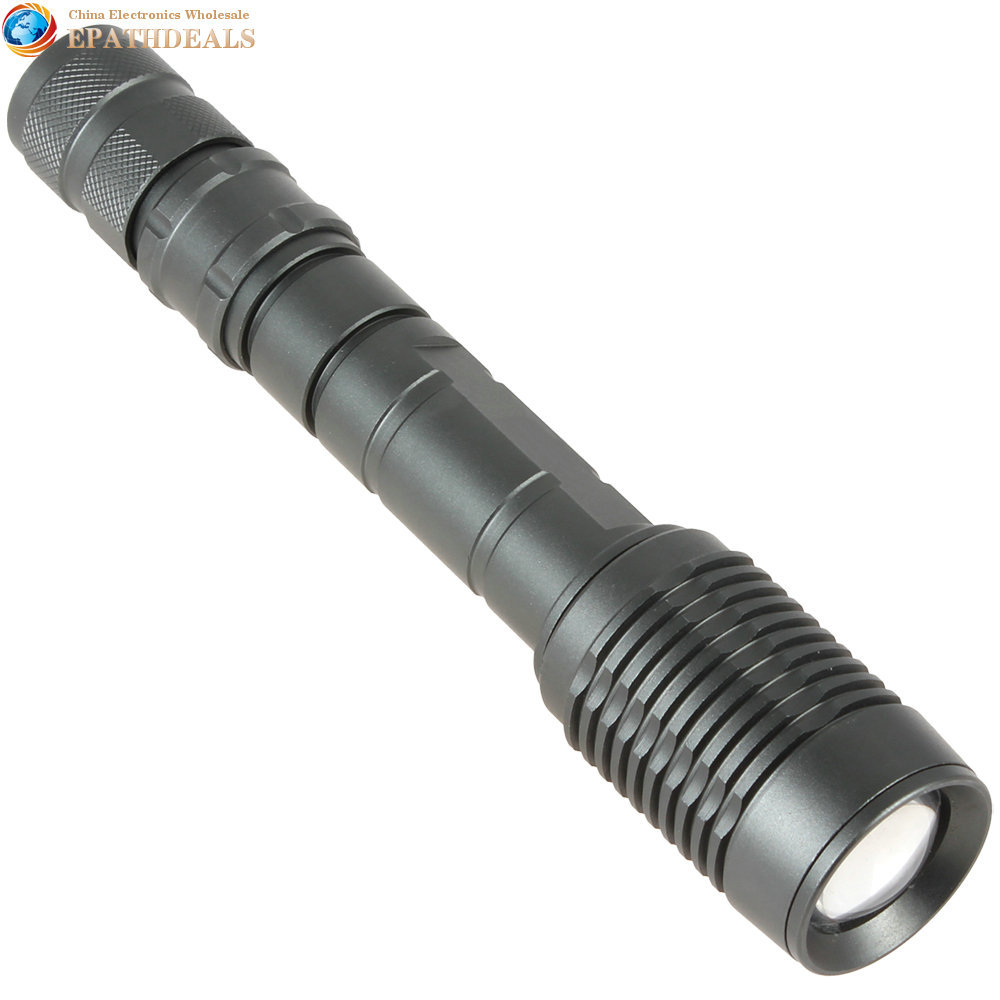 super bright zoomable 1600 lumen cree xml t6 led flashlight torch zoom adjustable focus 18650 led flash light