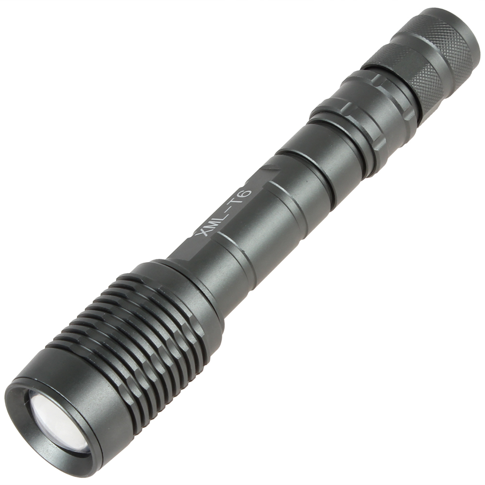 super bright zoomable 1600 lumen cree xml t6 led flashlight torch zoom adjustable focus 18650 led flash light