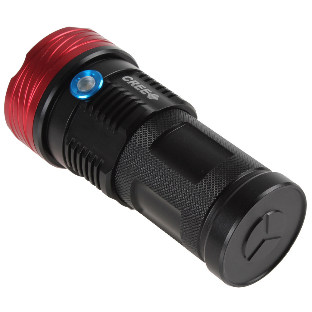 tactical super bright 8000lm 9 x cree xm-l t6 led flashlight torch 2-mode waterproof hunting work lamp flash light
