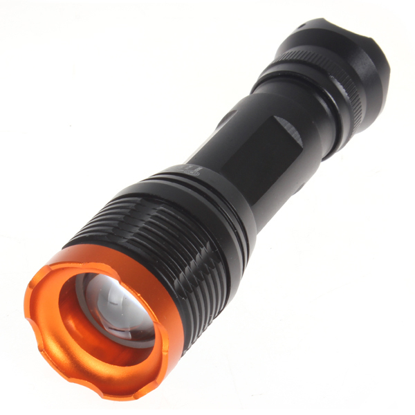 waterproof 1600 lumens cree xml t6 led flashlight torch zoomable focus adjustable led flash light lamp