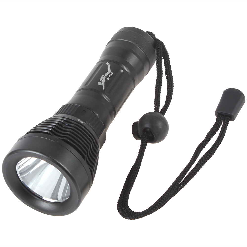 waterproof 2000lm led diving flashlight diving torch waterproof diver underwater 260ft cree xml t6 led flash light with 8 mode