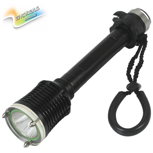 waterproof 500 lumens cree xml t6 led underwater diving flashlight 18650 led diving torch diver flash light lamp with 3 mode