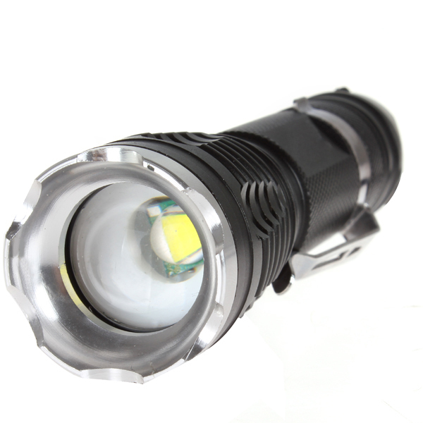 waterproof zoomable focus mini cree xml t6 led flashlight torch 5 mode zoom led flash light + 18650 battery + charger