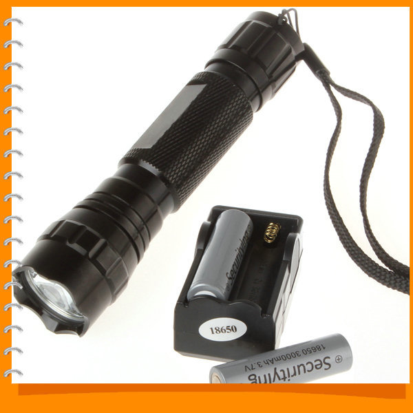 wf 501b super bright 1000 lumens cree xml t6 led flashlight torch 5 mode flash light + charger & 2pcs 18650 battery wf 501b super bright 1000 lumens cree xml t6 led flashlight torch 5 mode flash light + charger & 2pcs 18650 battery