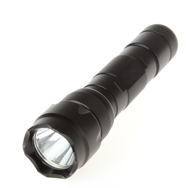 wf 502b 1000 lumens cree xml t6 led flashlight torch 5 modes outdoor flash light + charger & 2pcs 18650 battery