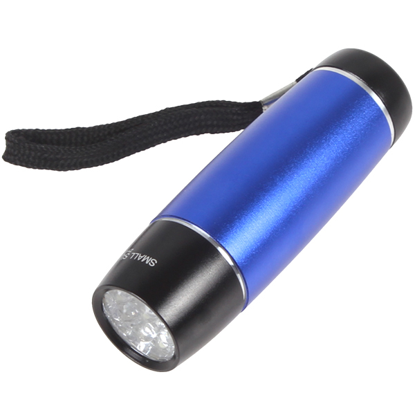 zy-718 blue 200lm led pocket flashlight waterproof cute portable mini led flash light lamp with 3w 9 led bulbs