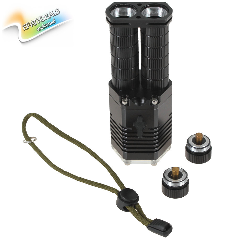 zy-t107 1200 lumens 2 x cree xm-l t6 led flashlight torch led portable flashlight 5 modes aluminum metal led flash light lamp