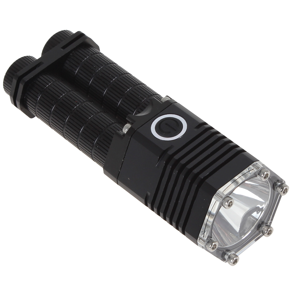 zy-t107 1200 lumens 2 x cree xm-l t6 led flashlight torch led portable flashlight 5 modes aluminum metal led flash light lamp