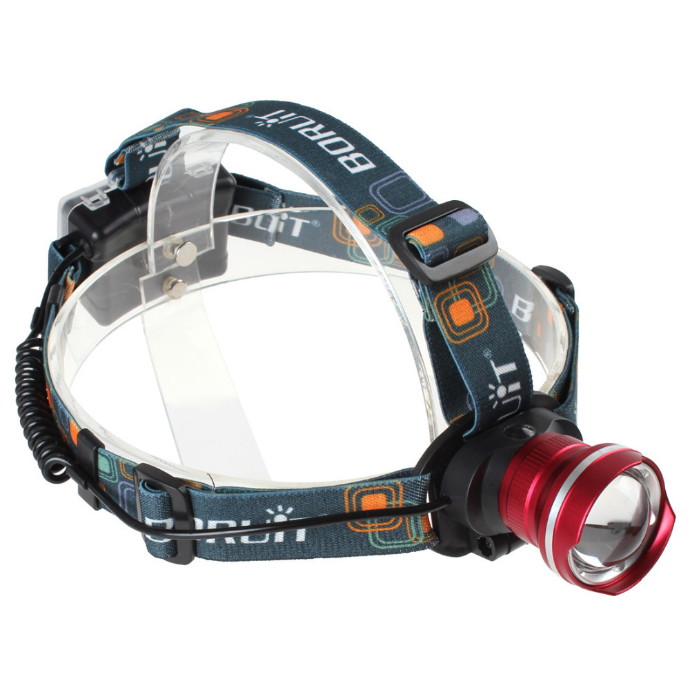 1200lm waterproof cree xm-l t6 led headlamp zoom headlight 3 mode adjustable focus zoomable led sport head lamp light + adapter