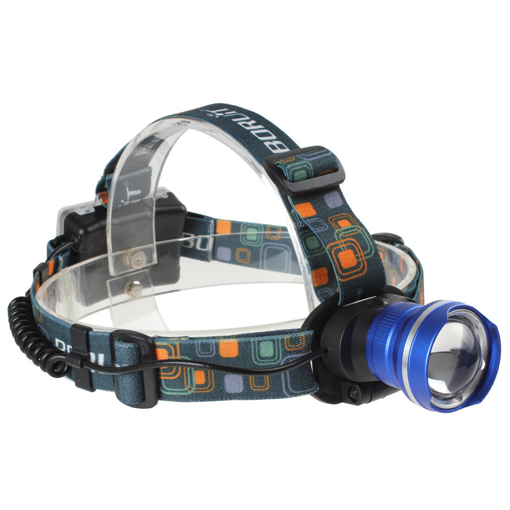 1200lm waterproof cree xm-l t6 led headlamp zoom headlight 3 mode adjustable focus zoomable led sport head lamp light + adapter