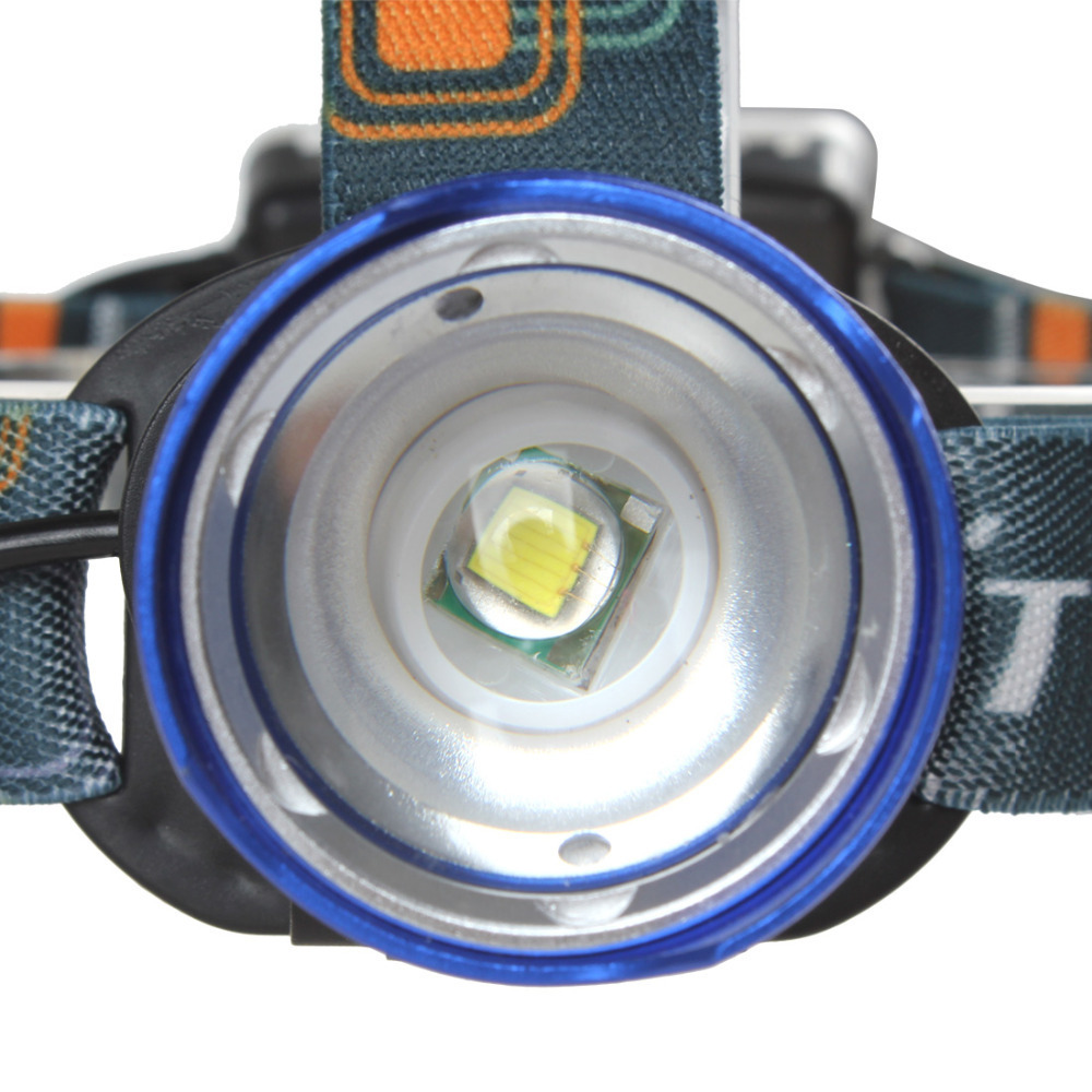 1200lm waterproof cree xm-l t6 led headlamp zoom headlight 3 mode adjustable focus zoomable led sport head lamp light + adapter