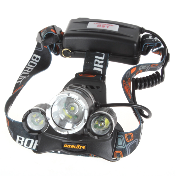 5000 lumen 3 x cree xml t6 led rechargeable headlamp headlight 4 modes led head lamp light with batteries for bicycle cycling