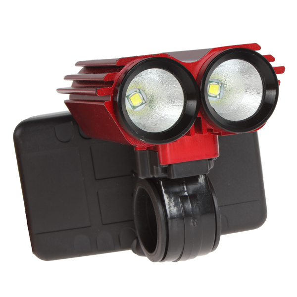 600lm 2x 3w high power cree xpe led rechargeable headlamp headlight + led bike head light bicycle lamp