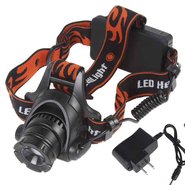 800lm zoom cree xml u2 led headlight headlamp retractable waterproof bicycle head light lamp with 90 degrees adjustable design