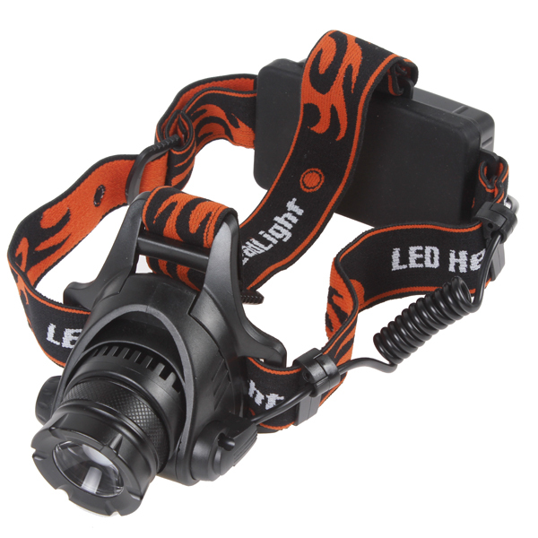 800lm zoom cree xml u2 led headlight headlamp retractable waterproof bicycle head light lamp with 90 degrees adjustable design