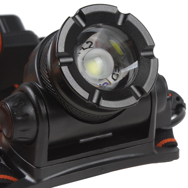 800lm zoom cree xml u2 led headlight headlamp retractable waterproof bicycle head light lamp with 90 degrees adjustable design