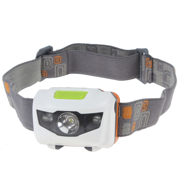 80m distance 110lm 3w led headlight headlamp 4 modes adjustable waterproof led head light lamp with 3 leds (1 white + 2 red)