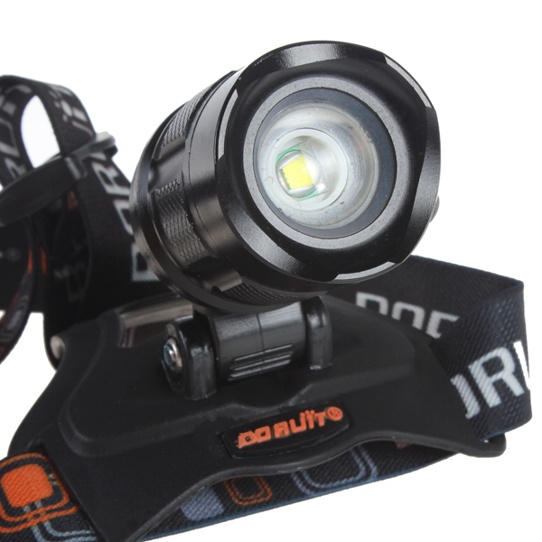 boruit rotary focusing 1200lm cree xm-l2 led headlamp headlight head light lamp support power from dc usb & charge for phone