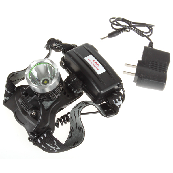 securitying 1600 lumen cree xml t6 waterproof led headlamp headlight 1600lm led head light lamp + 2 x 18650 rechargeable battery