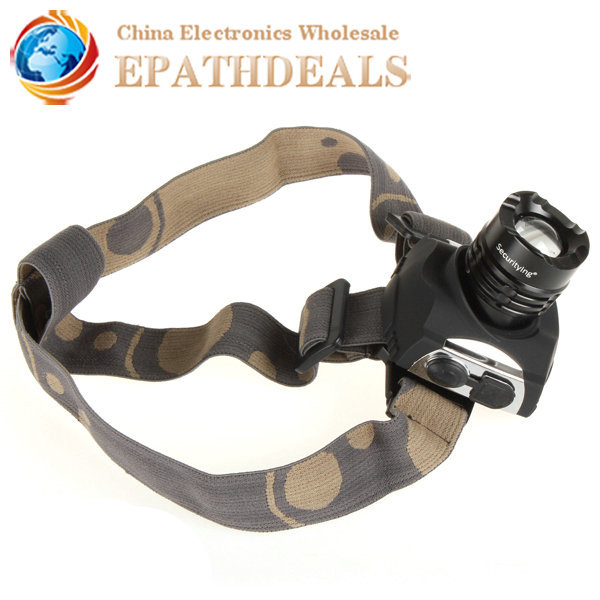 securitying 600 lumens zoomable cree xml t6 led headlamp headlight 600lm zoom led head light lamp for bicycle cycling