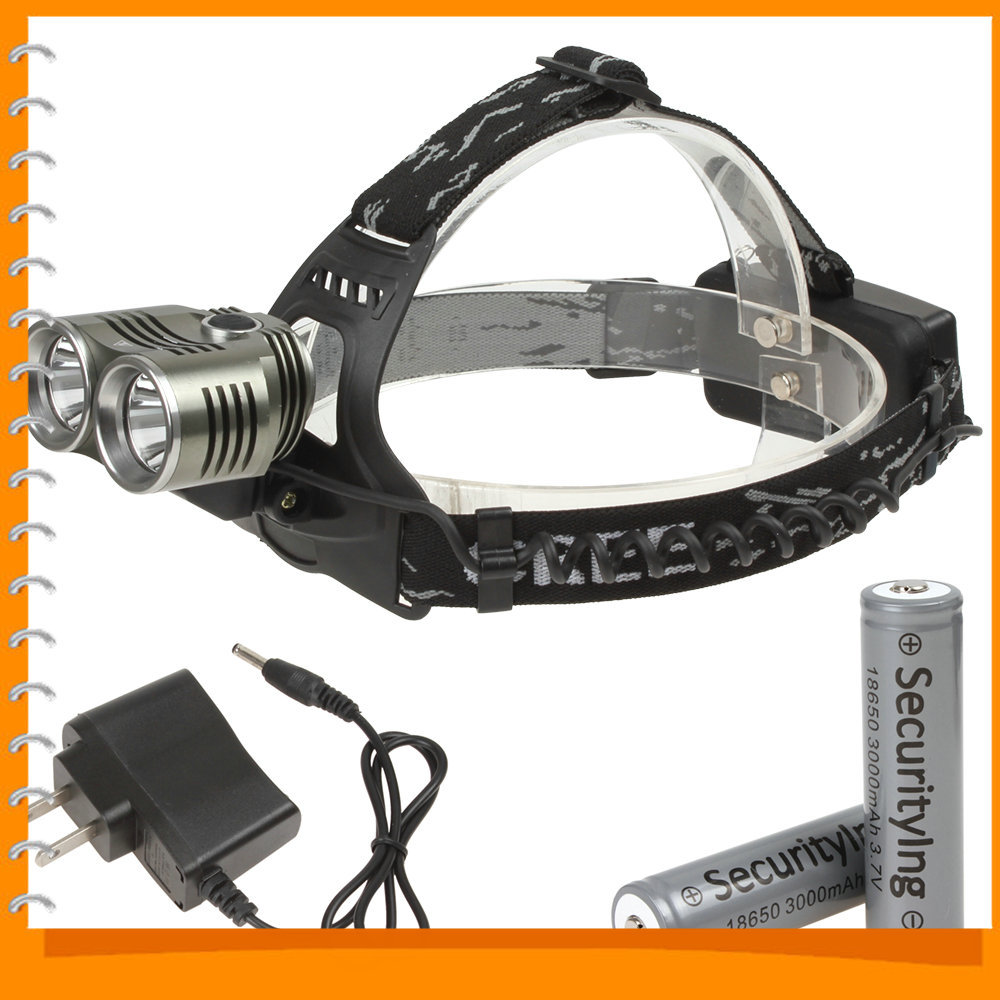 securitylng cree xml t6 2400 lumen led headlamp headlight 3 mode head light lamp + 2600mah 3.7v 18650 rechargeable batteries securitylng cree xml t6 2400 lumen led headlamp headlight 3 mode head light lamp + 2600mah 3.7v 18650 rechargeable batteries
