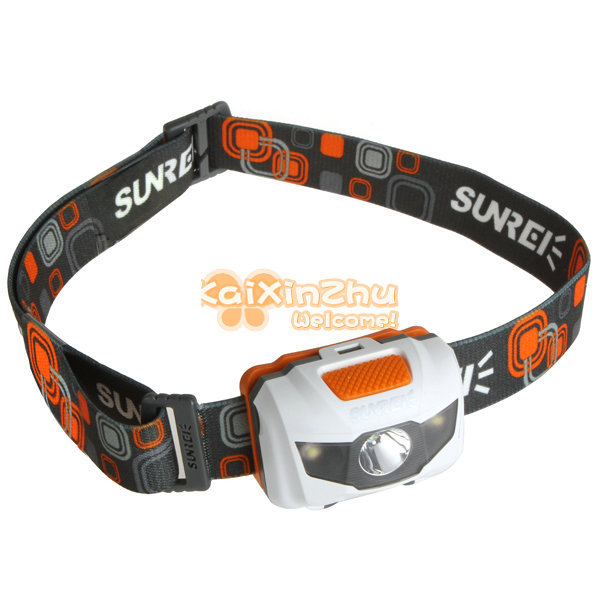 sunree bright waterproof cree led headlamp headlight handy motile led head light lamp for outdoor cycling + aaa battery