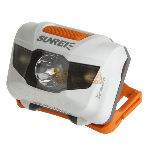 sunree bright waterproof cree led headlamp headlight handy motile led head light lamp for outdoor cycling + aaa battery
