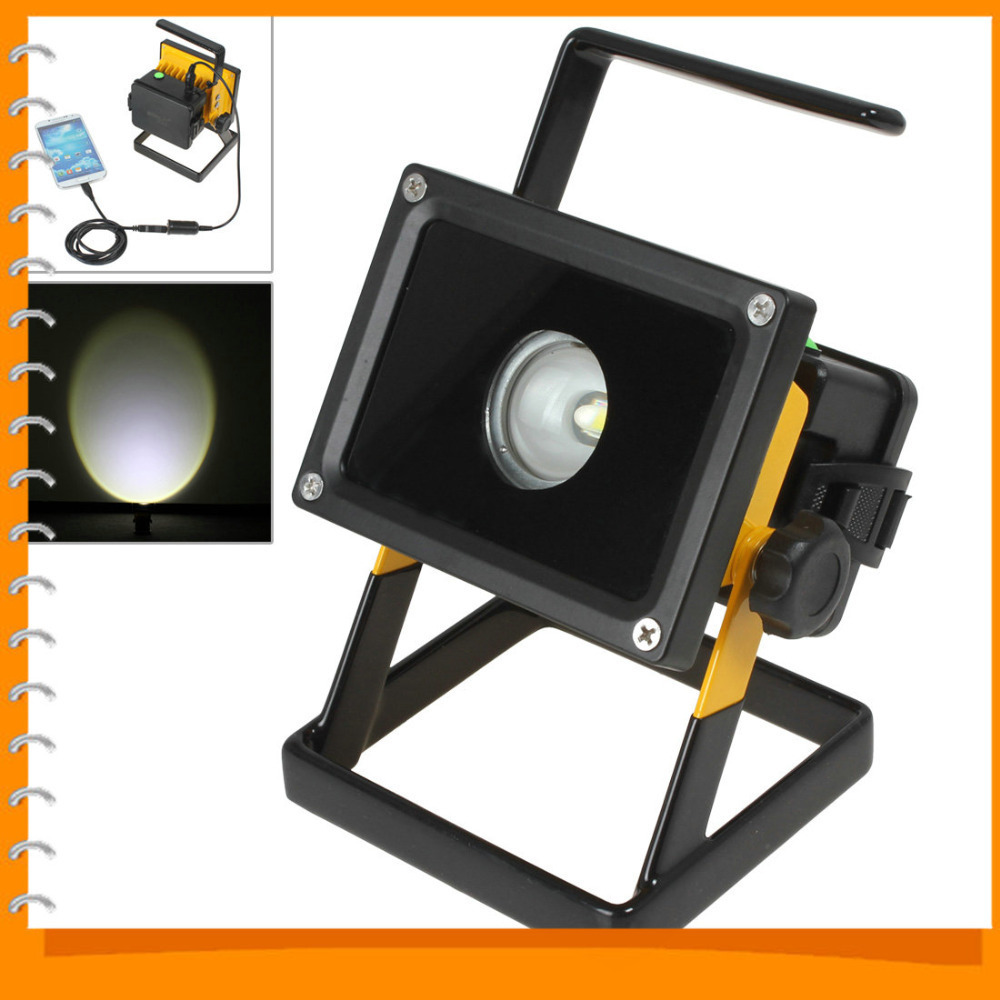 2400lm 30w cree xml-l2 led flood light rechargeable waterproof outdoor led floodlight portable emergency work light + carcharger