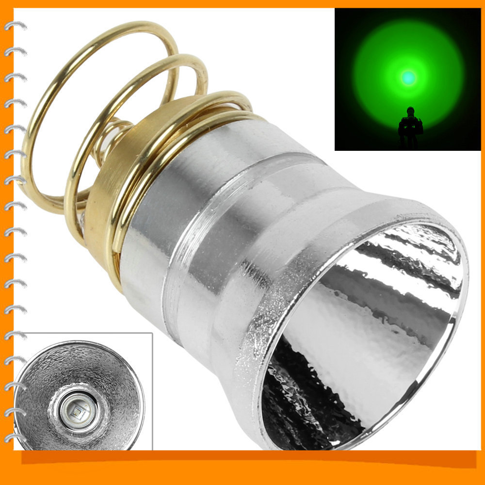 3-18v green light one mode flashlight led bulb for 501b / 502b & / 501d / 502d flashlight torch