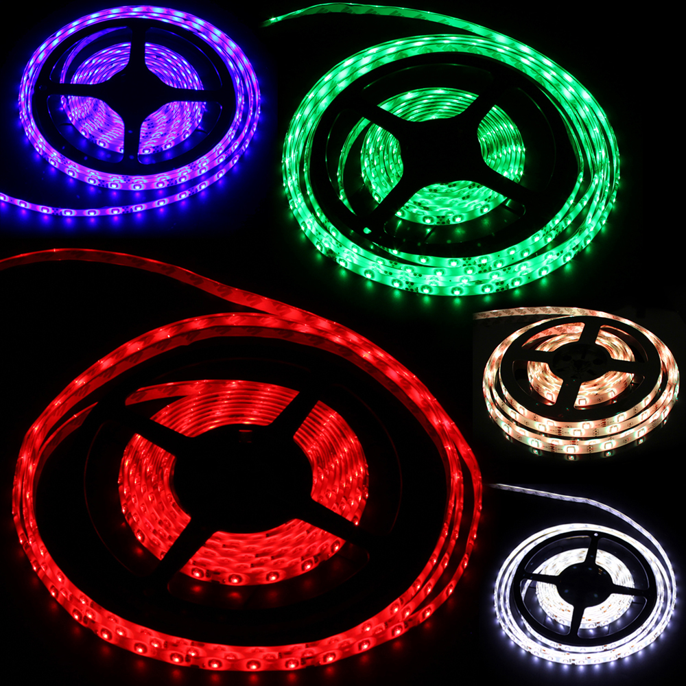 5m 24w 12v 2a 300 x 3528 smd led strip light flexible led strip lamp flex led rope tape light ( 5 colors optional )