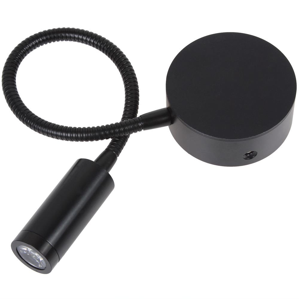 85v - 220v 3w flexible hose led bedside wall lamp bedroom 110lm warm white light fashion modern led wall light for home