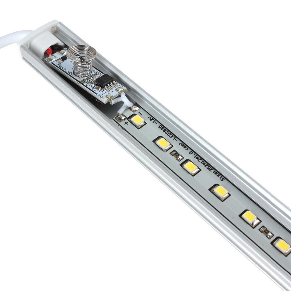 energy saving led induction lamp led touch strip light with blue light touch indicator switch for kitchen bedroom closet cabinet